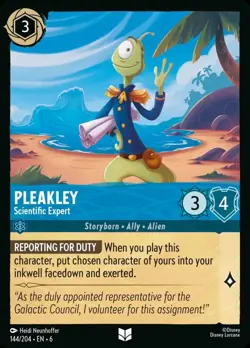 Pleakley - Scientific Expert Foil (144) Azurite Sea Disney Lorcana - Image 1