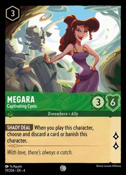 Megara - Captivating Cynic (079) Foil Ursula's Return Disney Lorcana - Image 1