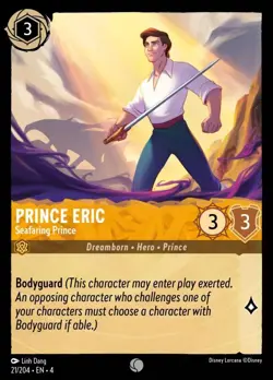 Prince Eric - Seafaring Prince (021) Foil Ursula's Return Disney Lorcana - Image 1
