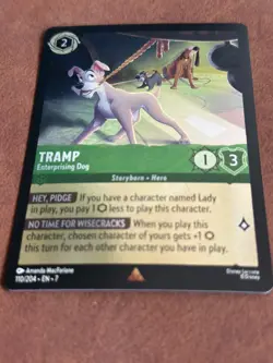 Tramp - Enterprising Dog 110/204 Disney Lorcana Archazia's Island Cold Foil - Image 3