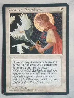 Swords to Plowshares Ice age LP x1 MTG Magic the Gathering card - Image 1