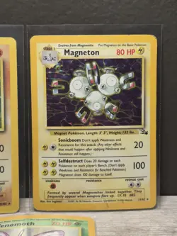 Vintage Pokemon card collection 5 Holo Card Lot WOTC TCG Clefable Hitmonchan - Image 5