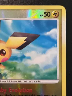 Pichu 45/100 D&P Stormfront Pokemon Card Reverse Holo Foil Rare MP - Image 4