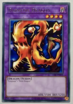Darkfire Dragon LOB-EN019 (NM) Rare Unlimited Edition Yu-Gi-Oh! TCG Card - Image 1