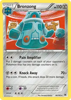 Bronzong 96/162 BREAKthrough Pokemon Card NM - Image 1
