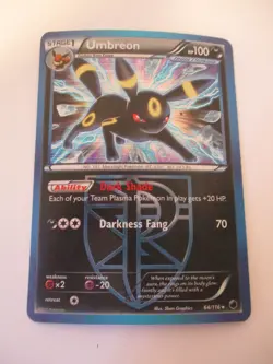 Pokemon Umbreon Plasma Freeze Holo Stage 1 Card 100 HP 70 Attack 64/116 - Image 1