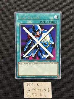 Yugioh 25th Anniversary - Stop Defense - LOB-EN095 - Spell Card Rare - M/NM - Image 1