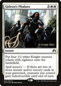2x Gideon's Phalanx - Foil Prerelease Promo Magic Origins MP MTG - Image 1