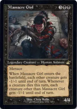 Massacre Girl (Retro Frame) Ravnica Remastered - Magic MTG NM - Image 1