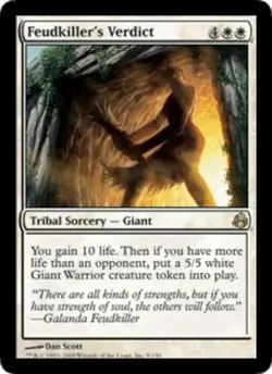 Feudkiller's Verdict - Foil ~ Moderately Played Morningtide MTG Magic UltimateMT - Image 1