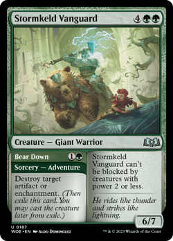 Stormkeld Vanguard #187 | Near Mint FOIL | Wilds of Eldraine WOE | Magic MTG - Image 1
