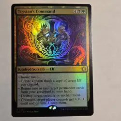 Wizards Magic: The Gathering Trystan's Command ECL Rare Elf Sorcery Foil - Image 1