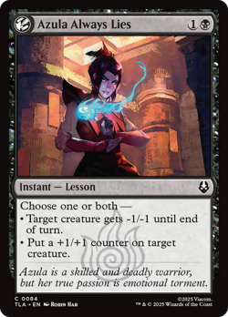 Azula Always Lies (FOIL) x1 - MTG Avatar: The Last Airbender TLA #84 - Image 1