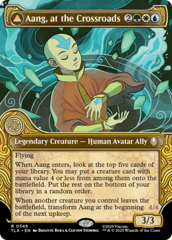 Aang, at the Crossroads // Aang, Destined Savior (FOIL) x1 - MTG TLA #346 - Image 1