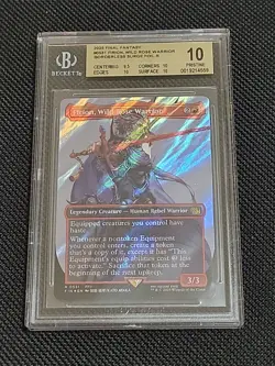 BGS 10, Firion Wild Rose Warrior Borderless Surge Foil, MTG Final Fantasy POP 14 - Image 1