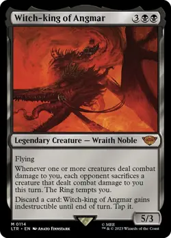 MTG Witch-king of Angmar *FOIL* LOTR: Tales of Middle Earth, Excellent Condition - Image 1