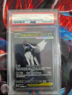 2025 Pokemon Mega Evolution Base #180 SIR Full Art Mega Absol ex PSA 10 Gem Mint - Image 1