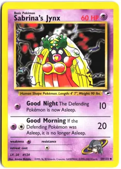 Sabrina's Jynx 59/132 Uncommon Gym Heroes Pokemon - Image 1
