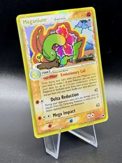 Meganium Delta Species 4/101 Stamped Pokemon EX Dragon Frontiers Reverse Holo LP - Image 1