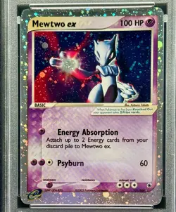 Pokemon Ex Ruby & Sapphire Mewtwo Ex #101 Holo 2003 PSA 7 Near Mint - Image 3