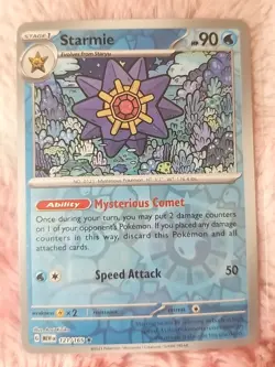 Starmie 121/165 Reverse Holo Rare Scarlet and Violet 151 Pokemon TCG - Image 1