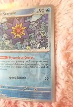 Starmie 121/165 Reverse Holo Rare Scarlet and Violet 151 Pokemon TCG - Image 3