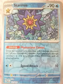 Starmie 121/165 Reverse Holo Rare Scarlet and Violet 151 Pokemon TCG - Image 4