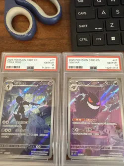2025 POKEMON CBB3 C-GEM PACK 3 #07 GENGAR PSA 10 x Ceruledge Sequential - Image 1