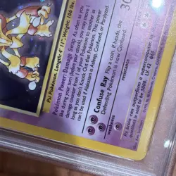 1999 POKEMON GAME #1 ALAKAZAM-HOLO PSA 7 - Image 5