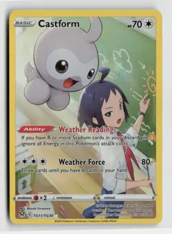 Pokemon - Castform - TG11/TG30 SWSH11: Lost Origin Trainer Gallery - NM - Image 1