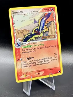 Swellow Delta Species 40/101 Stamped Pokemon EX Dragon Frontiers Reverse Holo LP - Image 1