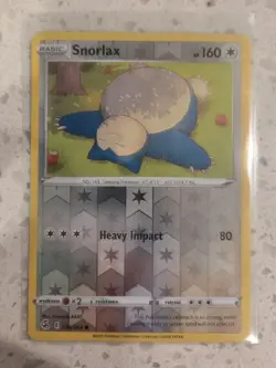 Snorlax 206/264 Reverse Holo Pokemon SWSH08: Fusion Strike NM - Image 1