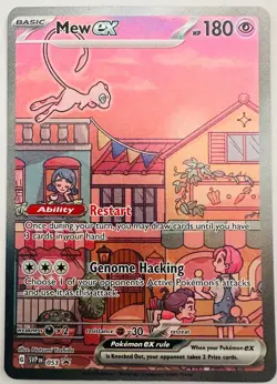Mew ex SVP 053 Pokemon TCG Scarlet Violet 151 Black Star Promo Full Art | NM - Image 1