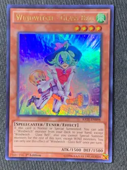 Yugioh 1x Windwitch - Glass Bell - RATE-EN098 - Ultra Rare 1st Edition - Image 1