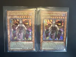 2x Yugioh Allure Queen LV7 CDIP-EN008 Ultra Rare Near Mint 1st Edition - Image 1