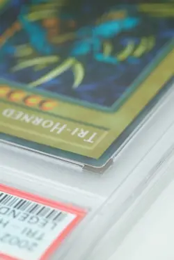 Yu-Gi-Oh Tri-Horned Dragon 1st Edition LOB-000 PSA 8 (Includes Video) - Image 5