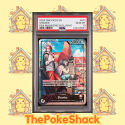 ✨Shanks PSA Magazine PSA 10 Promo One Piece OP09-001 - Image 1