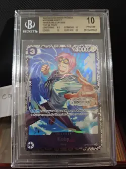 2024 One Piece Promo Treasure Cup Top 64 Koby #098 BGS 10 PRISTINE - Image 1