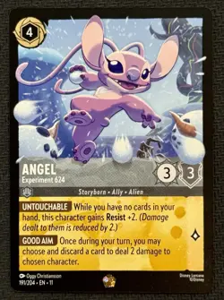 Disney Lorcana Angel Experiment 624 Character Card 191/204 Legendary - Image 1