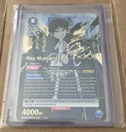 Fullmetal Alchemist (Union Arena) Roy Mustang 2 Star (Signed)—NEAR MINT - Image 1