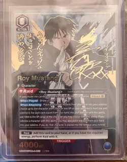 Fullmetal Alchemist (Union Arena) Roy Mustang 2 Star (Signed)—NEAR MINT - Image 2