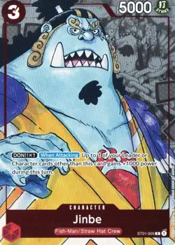 Jinbe - (Alternate Art) PR One Piece Promotion Cards ST01-005 NM - Image 1