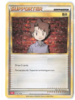 Pokemon Bill (CLC) 018/034 Trading Card Game Classic MP Holo - Image 1