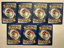 Yuka Morii Pokemon Cards LOT of 7 Quagsire Omanyte Caterpie Kabuto Goldeen NEO - Image 2