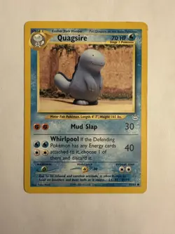Yuka Morii Pokemon Cards LOT of 7 Quagsire Omanyte Caterpie Kabuto Goldeen NEO - Image 3