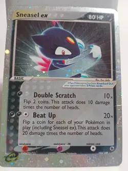 Pokemon Collectible Cards, Sneasel EX, 103/109, HOLO, Ruby & Sapphire, 2003 - Image 5