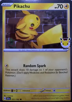 Pikachu (Pokemon Day 2026) Holo Common Miscellaneous Cards & Products 051/162 NM - Image 1