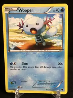 Wooper 21/116 Pokemon card BW Plasma Freeze common - Image 1