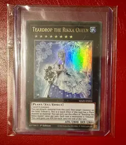 Teardrop the Rikka Queen Ultra Rare 1st Edition YuGiOh Card MAZE-EN053 - Image 1