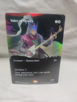 MTG - Voice of Victory (Borderless) Tarkir: Dragonstorm Foil - Preowned - Image 1